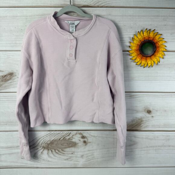 athleta‎ girl settle in cropped waffle top 12 - Picture 1 of 5